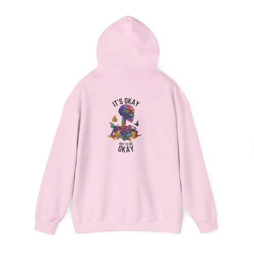 "It's Okay Not to Be Okay" Hoodie | Light Pink
